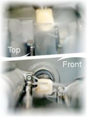 CEREC in the process of milling a restoration